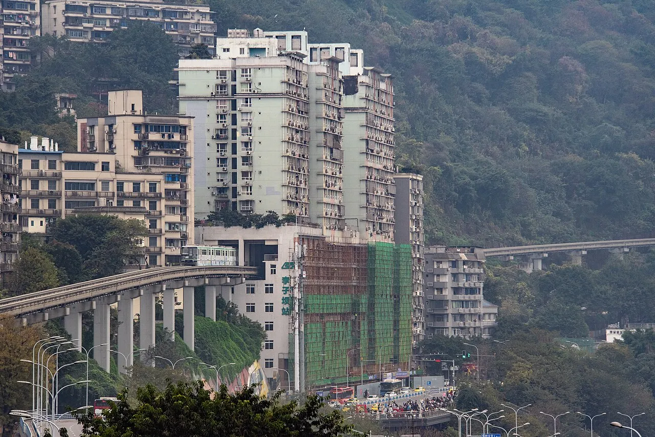 Liziba Railway Viewing Area, Chongqing.