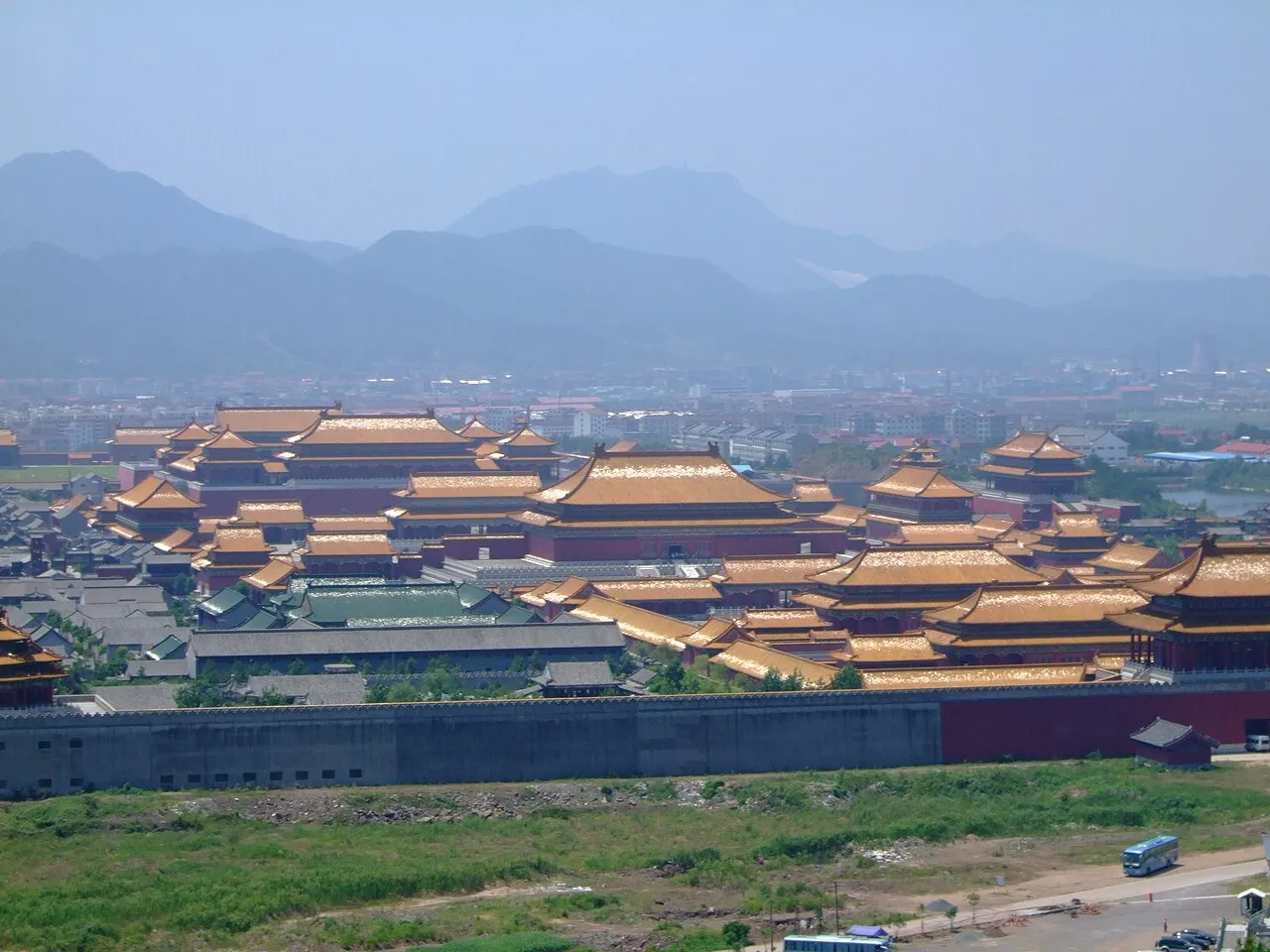 The palace sets of Hengdian World Studios in Dongyang, within Jinhua.