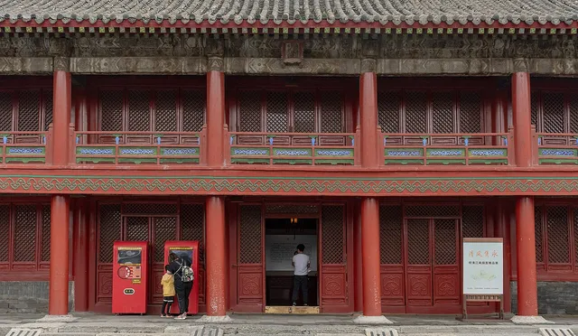 Historic architecture inside Shenyang Imperial Palace (Mukden Palace).