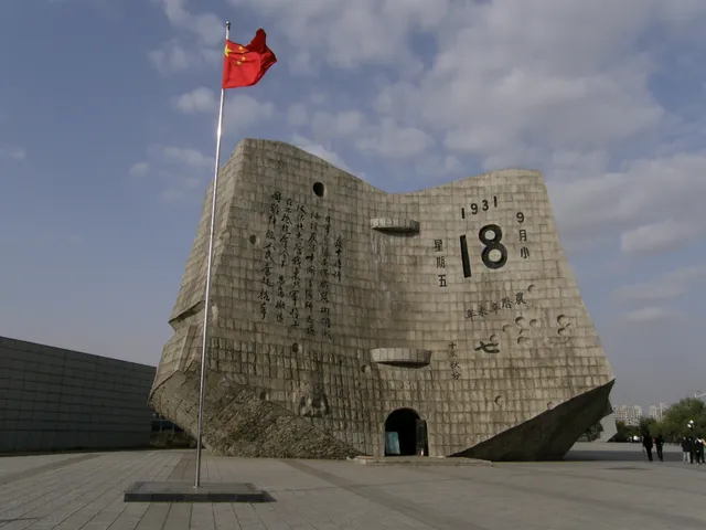 The calendar-shaped monument at September 18 History Museum in Shenyang.