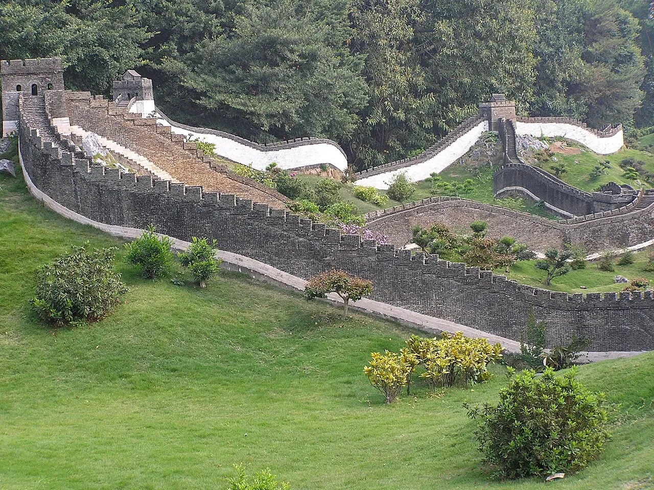 Miniature heritage models at Splendid China theme park in Shenzhen.